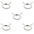thumbnail image 3 of Minnieouse minimalista de piedras preciosas naturales regalo para unisex para mujer para hombres idea de regalo línea negra+blanco Type2 NO2, 3 of 6