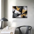 thumbnail image 3 of HOMICOZI Large Wall Art Gold Wall Decor Black And White Picture Painting Artwork for Bedroom Dinning Room Framed Canvas Art Modern Home Decoration, 3 of 4