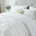 thumbnail image 2 of Davulos King Size Comforter Set,7 Pieces White Bedding Sets for All Season Bed in a Bag with Comforter ,Flat Sheet ,Fitted Sheet ,Pillowcases & Shams, 2 of 7