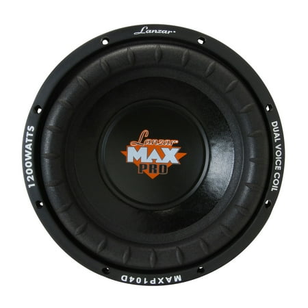 Lanzar Max Pro 10" 1200 Watt Small Enclosure Dual 4 Ohm Subwoofer