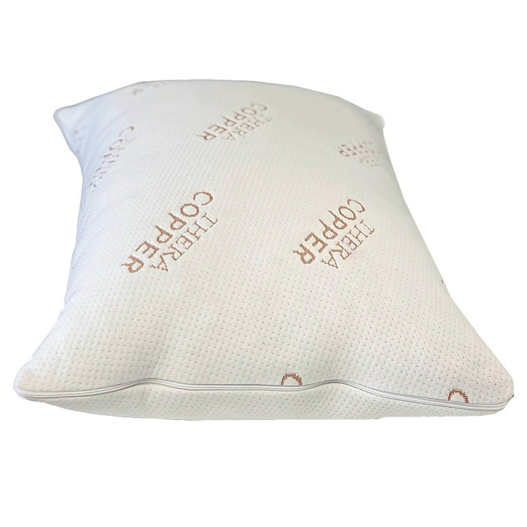 Thera 5 in 1 Copper Infused Adjustable Memory Foam Pillow with Thermoregulating Cooling Cover and Active Air Vents Walmart