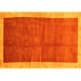 thumbnail image 1 of Ahgly Company Machine Washable Indoor Rectangle Abstract Yellow Contemporary Area Rugs, 3' x 5', 1 of 4