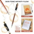 thumbnail image 3 of 12-Color Retractable Glitter Gel Pens, Skin Tone Metallic Ink with Fine Point for Coloring Books, 3 of 8