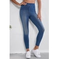 thumbnail image 5 of Navy Blue Women's Skinny Jeggings with Pockets - Flexible Fit and Comfortable Design, 5 of 12