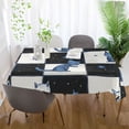 thumbnail image 5 of Yayeee Tablecloths for Rectangular Tables 54 x 54 inch Party Table Cover, Blue Cat Stars, 5 of 6