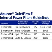 Aqueon QuietFlow E Internal Power Filter Small - 10 Gallon