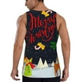 thumbnail image 6 of Rocae Merry Christmas Elk for Men's Workout Tank Top Men's Running Tank Top Dry Fit Athletic Workout Tank TopsLarge, 6 of 9