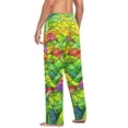 thumbnail image 6 of Abstract Mosaic Men's Lightweight Pajama Bottoms Stretch Elastic Waist Side Pockets Spring Fall, 6 of 7
