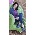 thumbnail image 3 of Sloggers Women's Rain & Garden Shoes - Hummingbird Blue/Pink, Style 5117HUMPK, 3 of 10