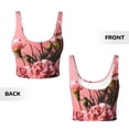 thumbnail image 5 of Lsque Delicate Pink Carnations A Printed Women'S Sports Bra, Compression, Moisture Wicking, High-Impact Sports Bra For Women,Supportive sports bra-X-Large, 5 of 9