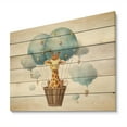 thumbnail image 2 of Designart "Adorable Giraffe in a Nursery II" Children Print on Natural Pine Wood, 2 of 5