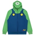 thumbnail image 1 of Disfraz: sudadera con capucha Nintendo Mario and Luigi para niños, azul y verde, 1 of 7