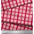 thumbnail image 2 of Soimoi Cotton Cambric Fabric Check Check Printed Craft Fabric by the Yard 56 Inch Wide, 2 of 5