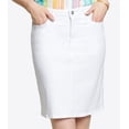 thumbnail image 3 of NYDJ Women's Denim Pencil Skirt White Size 2, 3 of 3