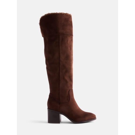 Scenario Women's Over the Knee Fur Boots