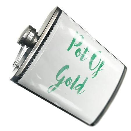 

NEONBLOND Flask Pot Of Gold St. Patrick s Day Green Watercolor
