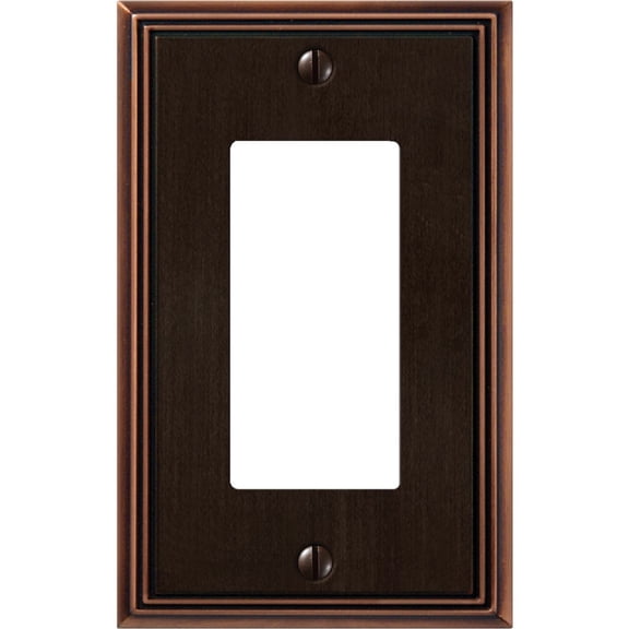 Jackson Metroline Decorator Wall Plate - Antique Bronze - 1 Gang