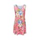 thumbnail image 5 of Mini vestido casual sin mangas con cuello en V y estampado de flores de verano para mujer Fridja  hj251, 5 of 6
