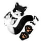 thumbnail image 5 of Máscara y cola de Therian, accesorios para disfraz de Halloween para mujeres y niñas, máscara de gato. Negro Blanco, 5 of 8