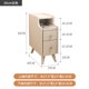 thumbnail image 1 of Mini mesita de noche de madera, mesita de noche ultraestrecha, almacenamiento de cabecera delgada para espacios pequeños, gabinete lateral compacto, organizador de cabecera, 1 of 4