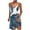 Light Blue dresses for women, variant on Wycnly Dresses for Women 2024 Summer Sleeveless V-Neck Feather Print Casual Short Sundress Beach Slim Spaghetti Strap Tunic Mini Sun Dresses Green l Under $5