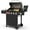 Black, variant on Kenmore 4-Burner Outdoor Propane Gas Grill with Side Burner, Open Cart, Stainless Steel/Black