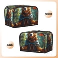 thumbnail image 3 of Gaeub Maple Meditating Bear Print 2 Slice Toaster Cover, Toaster Bags,Small Appliance Toaster Cover for Kitchen,Toaster Oven Dustproof Cover, 3 of 7