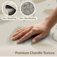 thumbnail image 6 of ODIKA 9'x12' Beige Sage Abstract Oval Scattered Washable Area Rug Modern Geometric Playful Dots Curved for Master Suite, California King, Under Bed, Non-Shedding, Easy Care, 6 of 7