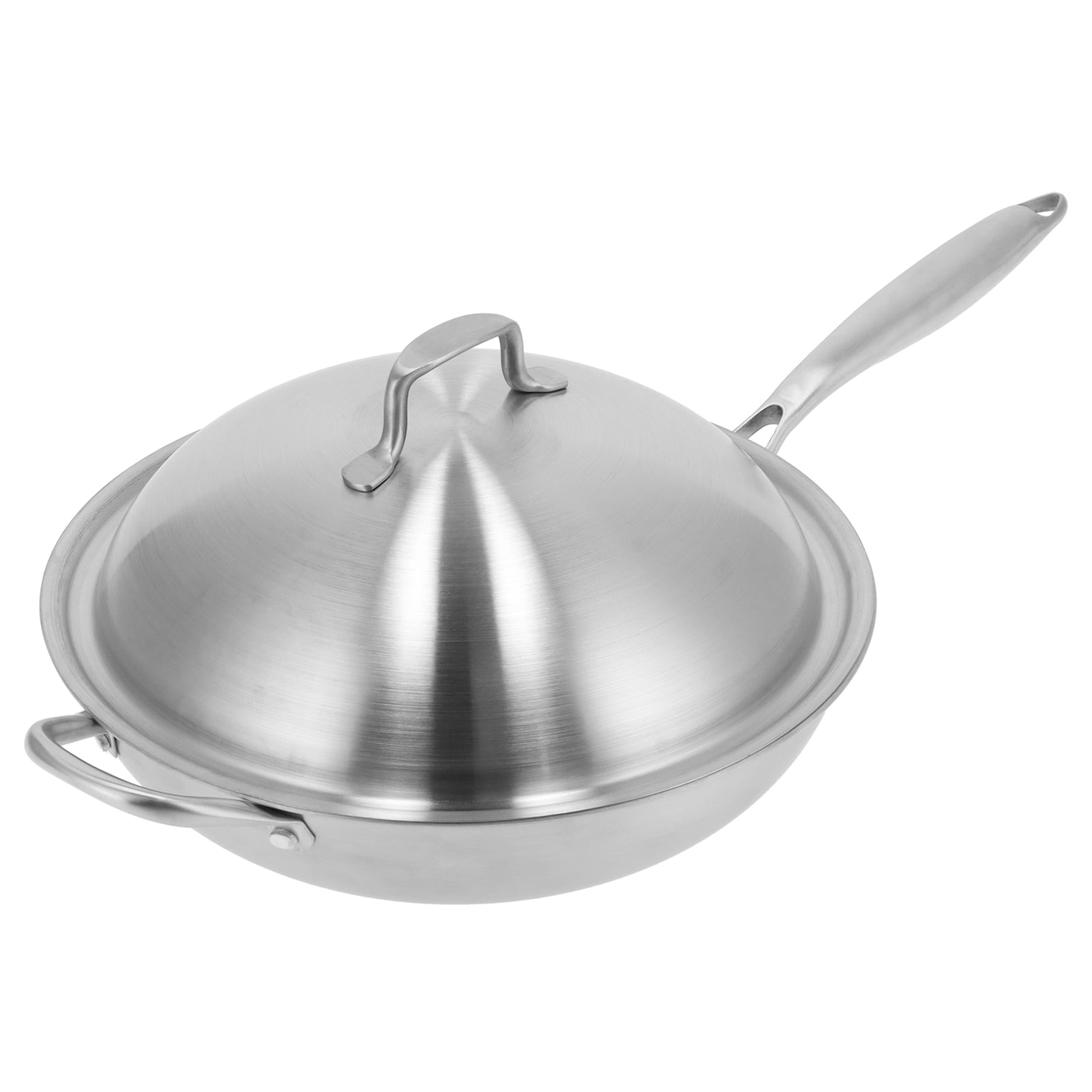 Buy EECOO Stir‑Fry Pan 13 inch Wok Pan Stainless Steel Frying Pan Stir