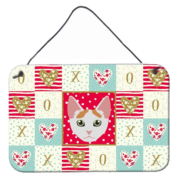 Carolines Treasures CK5122DS812 Japanese Bobtail Cat Love Wall or Door Hanging Prints 8x12 multicolor