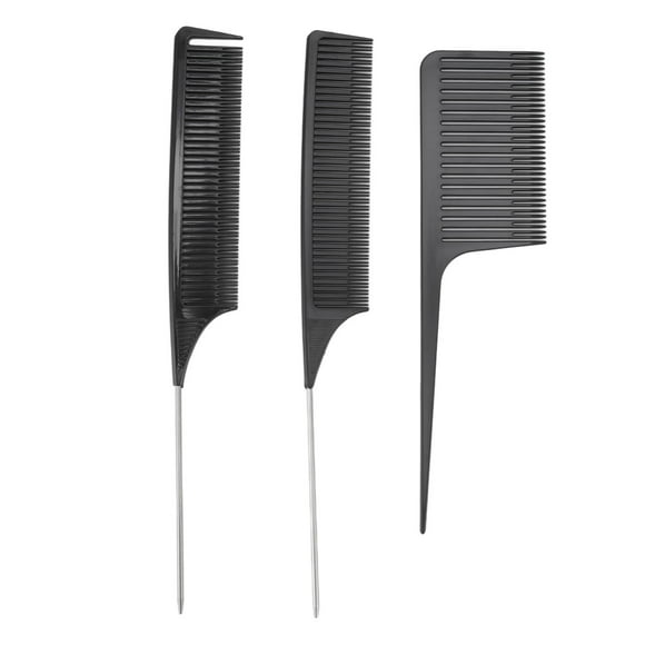 Highlighting Comb Set, Pointed Tail Hair Parting Comb For Barbershops For Individual Haircuts
