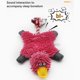 thumbnail image 3 of Juguetes para perros de pato de lujoso con toyos para perros chirridos de cuerda suministros de mascotas rosa, 3 of 8