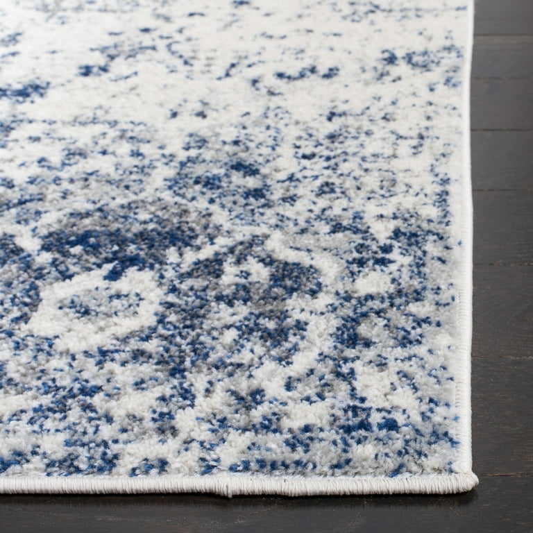 Safavieh Madison Judith Distressed Area Rug White/Royal Blue 12' x 15