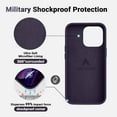 thumbnail image 5 of Compatible with iPhone 15 Pro Max Case, [Military Shockproof Protection] Silicone Phone Case Anti-Scratch Soft Microfiber Lining Flexible Bumper Case, 6.7 inch, Elderberry, 5 of 13