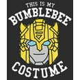 thumbnail image 2 of Women's Transformers This is My Bumblebee Costume  Graphic Tee Black Small, 2 of 4