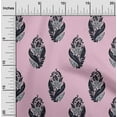 thumbnail image 1 of oneOone Viscose Chiffon Fabric Leaves & Floral Block Print Fabric BTY 42 Inch Wide, 1 of 5