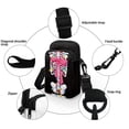 thumbnail image 5 of HELLHERO Double Layer Messenger Bag, Polyester Crossbody Sling Bags for Women,Bow and Floral Design, 5 of 7