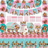 Spirit Riding Party Supplies,135 PCS Spirit Riding Free Party Supplies Include Banner Cake Topper Cupcake Toppers Balloons Tableware Napkins Invitation Cards