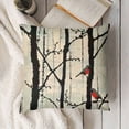 thumbnail image 3 of Birds Tree Throw Pillow Covers Nature Wildlife Cute Animals Birch Art Leaf Silhouette Print Decor Pillow Cover Home Decorative Square Pillowcase Pack, 3 of 5