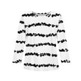 thumbnail image 5 of Abcomgle Long Sleeve T Shirts for Girls 10-12 Casual Striped Colorblock Crewneck T-Shirts for Kids Girls Winter Basic Top for Girls Cute Girls Tunic Tops 7-8 Years,White, 5 of 6
