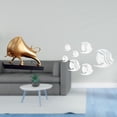thumbnail image 2 of Estatua de toro abstracta,Escultura de toro decoración del hogar Figura de buey decorativa,Adhesivo de pared,Calcomanías de pared de peces para dormitorio,sala de estar y oficina,Pegatinas de, 2 of 8