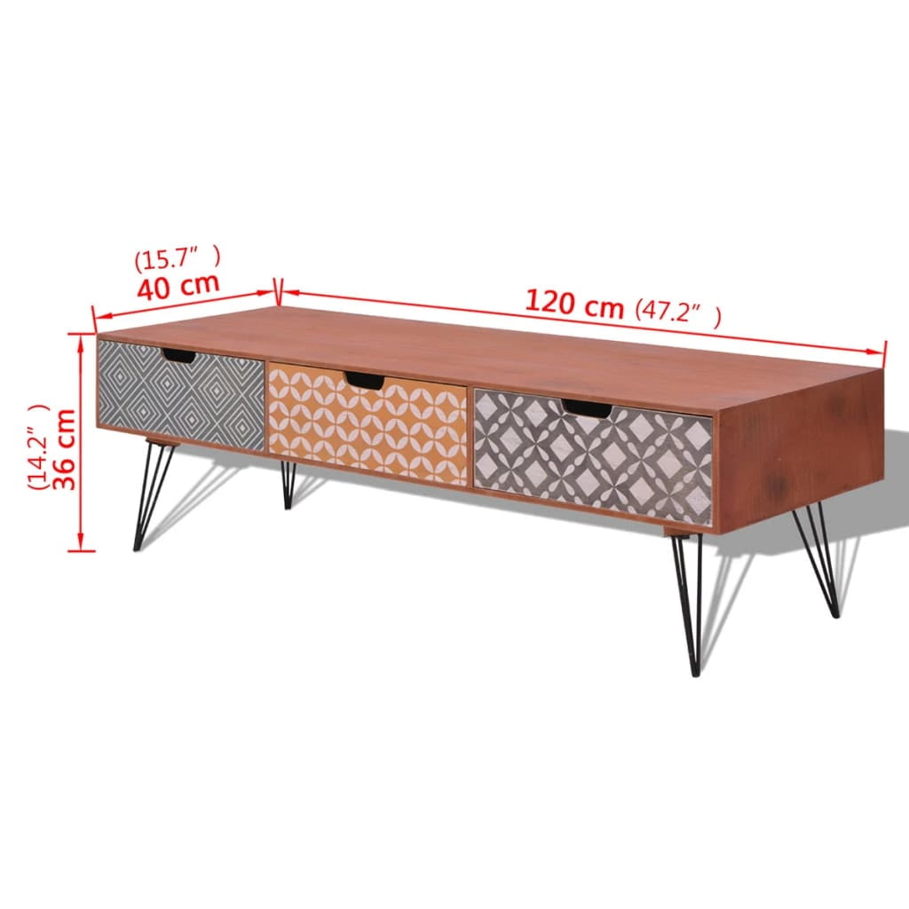 Best TV Stand for TVs up to 60", Media Console with 3 Drawers Display Shelves