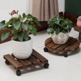 thumbnail image 5 of Soporte de madera para maceta, Base para maceta, bandeja móvil, Base para maceta, soporte para flores, solución innovadora, 5 of 5