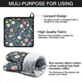 thumbnail image 7 of Pioneer Flower Kitchen Oven Mitt and Pot Holder Sets 2 Pcs for Baking, Cooking and Grilling, Heat Resistant Up To 392 °F, 7 of 7