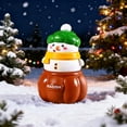thumbnail image 7 of Mini Christmas Lighted Snowman Figurine Glittering Tabletop Decoration Ornament Figurine Night Light Lamp Holiday Centerpiece, 7 of 7