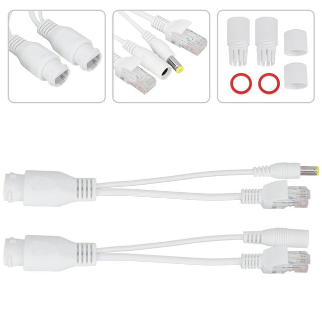 Divisor de Poe Pasivo, Plásticos ABS Splitter Pasivo Adaptador Poe Splitter, Interruptor para Wlan