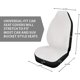 thumbnail image 2 of Funda de asiento de coche BRILLAR estampado de vaca ajuste universal, 2 of 4