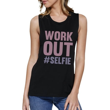 workout sleeveless tanks selfie gym muscle tee womens