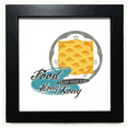thumbnail image 1 of Hong Kong Chignon de Pin Cadre Carré Noir Image Murale de Table, 1 of 3