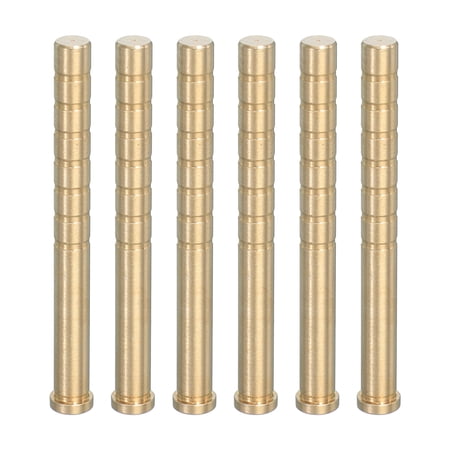 200 Grain Archery Arrow Brass Insert Insert Screw Copper Brass Arrow for .244/ 6.2mm Carbon Arrows 6 Pack